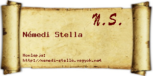 Némedi Stella névjegykártya